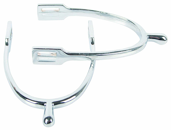 Harry's Horse Sporen knop verchroomd + riem D15