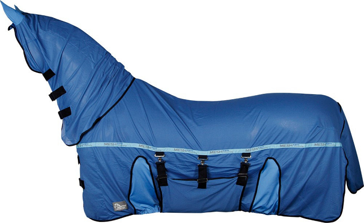 Harry's Horse Vliegendeken Mesh-Pro Belly True Blue